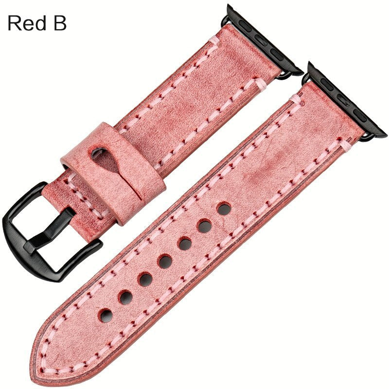 Watch strap with leather - Leather Buckle Watch Strap with 205mm Length