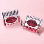 Waterproof 6-Color Lip Gloss Suit with Stain-Free Capsules for Lasting Wear - capsules lip gloss suit lasting