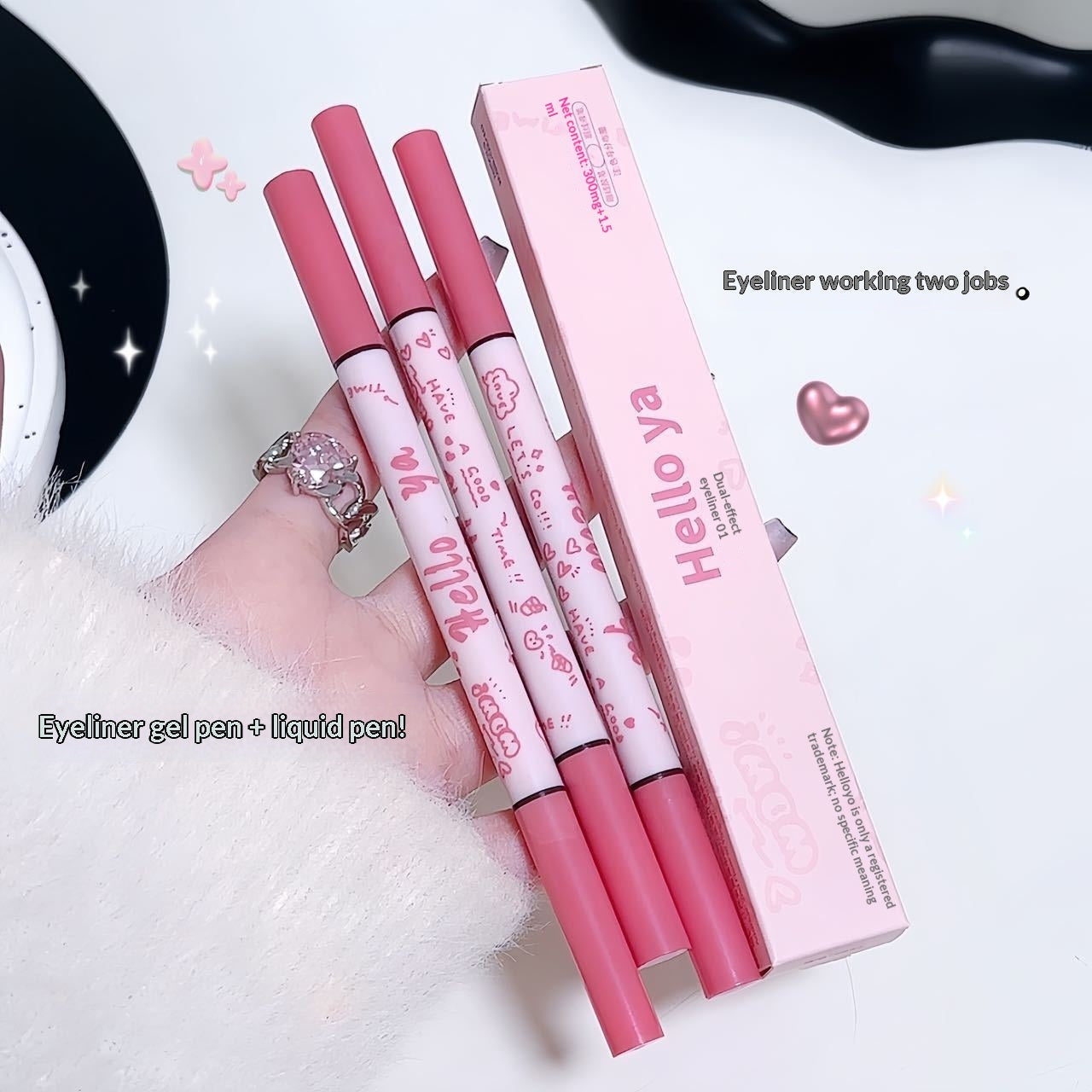 Waterproof Black Brown Liquid Eyeliner Pencil for Precise Eye Makeup