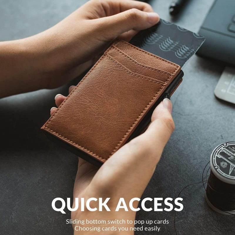 Waterproof Black Polyester Card Swiping Wallet with Anti-Theft Security - Teleplus card swiping wallet waterproof black