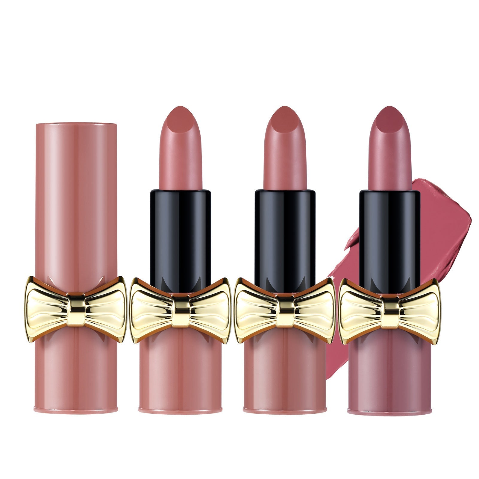Waterproof Bow Lipstick Matte Velvet for Lasting Skin Color Enhancement - Teleplus bow lipstick matte velvet lasting