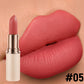 Waterproof Color Matte Lipstick in Cylinder Design for Easy Application - Teleplus color matte lipstick half cylinder