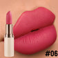 Waterproof Color Matte Lipstick in Cylinder Design for Easy Application - Teleplus color matte lipstick half cylinder