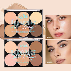 Waterproof Contour Compact Makeup with Moisturizing Light Concealer and Brightening Effect - Teleplus contour compact