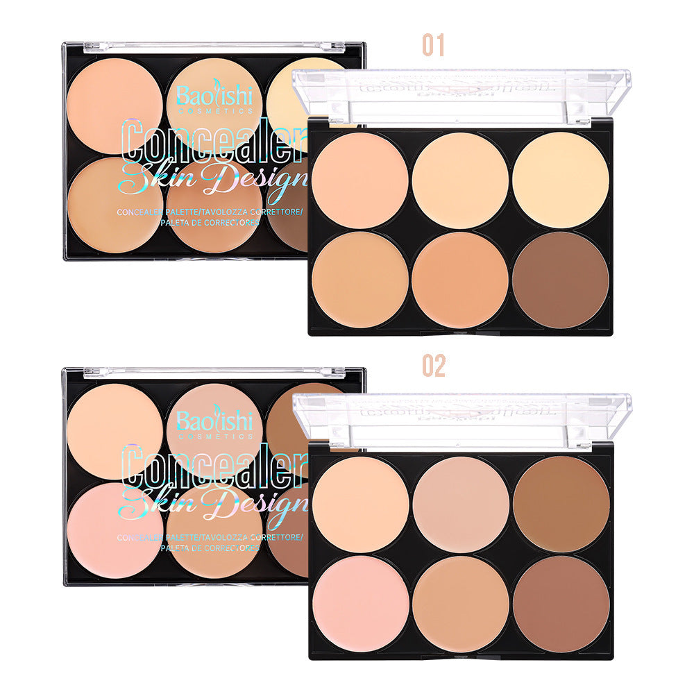 Waterproof Contour Compact Makeup with Moisturizing Light Concealer and Brightening Effect - Teleplus contour compact