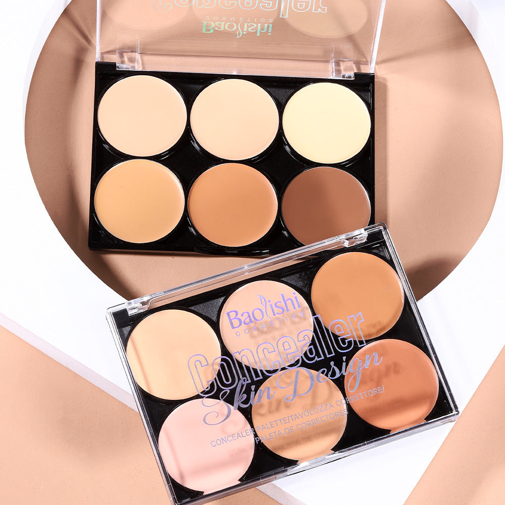 Waterproof Contour Compact Makeup with Moisturizing Light Concealer and Brightening Effect - Teleplus contour compact
