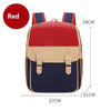 Waterproof Decompression British Style Kindergarten Backpack - MD902 Red