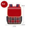 Descompressão à prova d'água Backpack do jardim de infância do estilo britânico - Vermelho