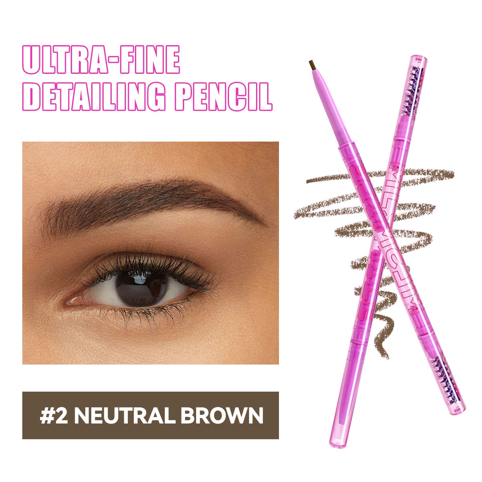 Waterproof Eyebrow Pencil Set with 4 Neutral and Dark Shades - Teleplus eyebrow pencil waterproof