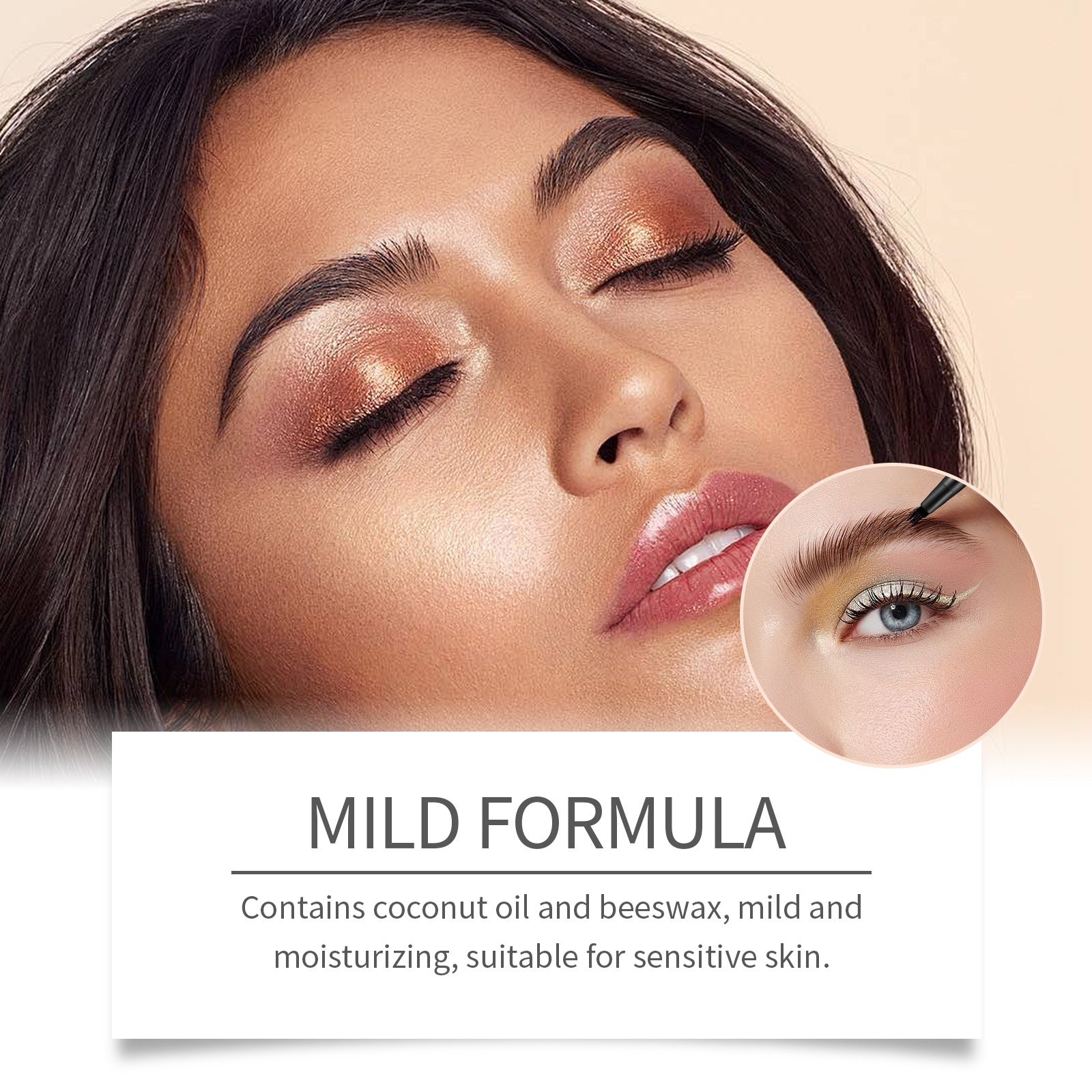 Waterproof Eyebrow Pencil with Tip Applicator and Natural Ingredients - Teleplus eyebrow pencil tip applicator