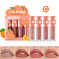 Waterproof Fruit Lip Glaze Set with Nonstick Cup and Velvet Matte Finish - Teleplus nonstick cup fruit lip glaze velvet