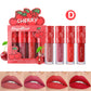 Waterproof Fruit Lip Glaze Set with Nonstick Cup and Velvet Matte Finish - Teleplus nonstick cup fruit lip glaze velvet