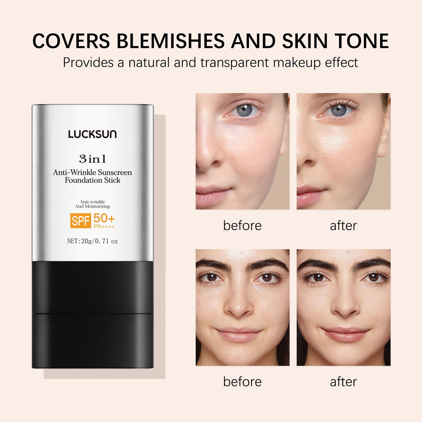 Waterproof Full Coverage Liquid Foundation Concealer for All Skin Types - Teleplus liquid foundation concealer skin