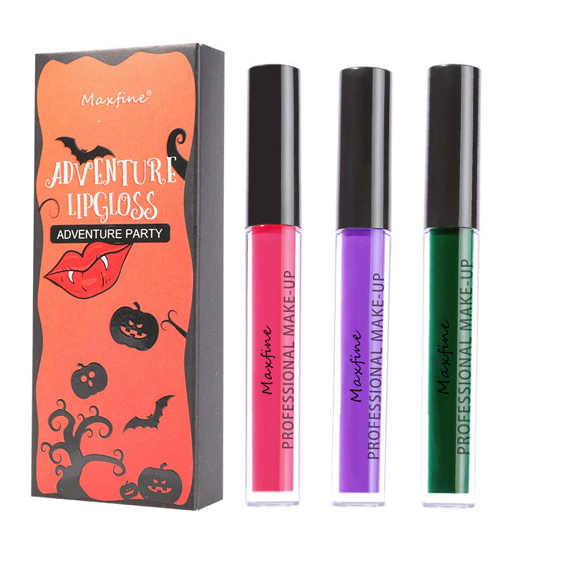 Waterproof Halloween Lipstick Lip Gloss with Easy Color Application - Teleplus for halloween lipstick lip glaze