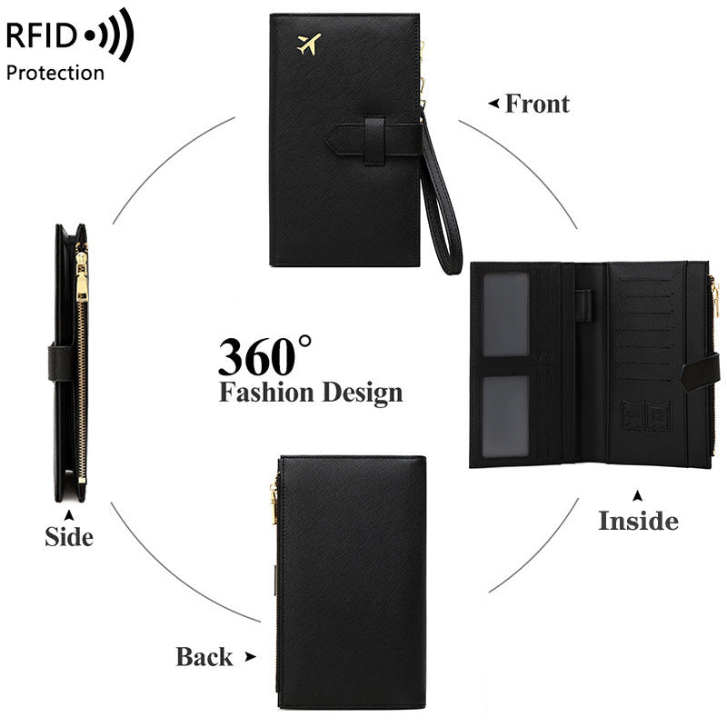 Waterproof Leather Wallet for Men and Women with RFID Blocking Protection - Teleplus