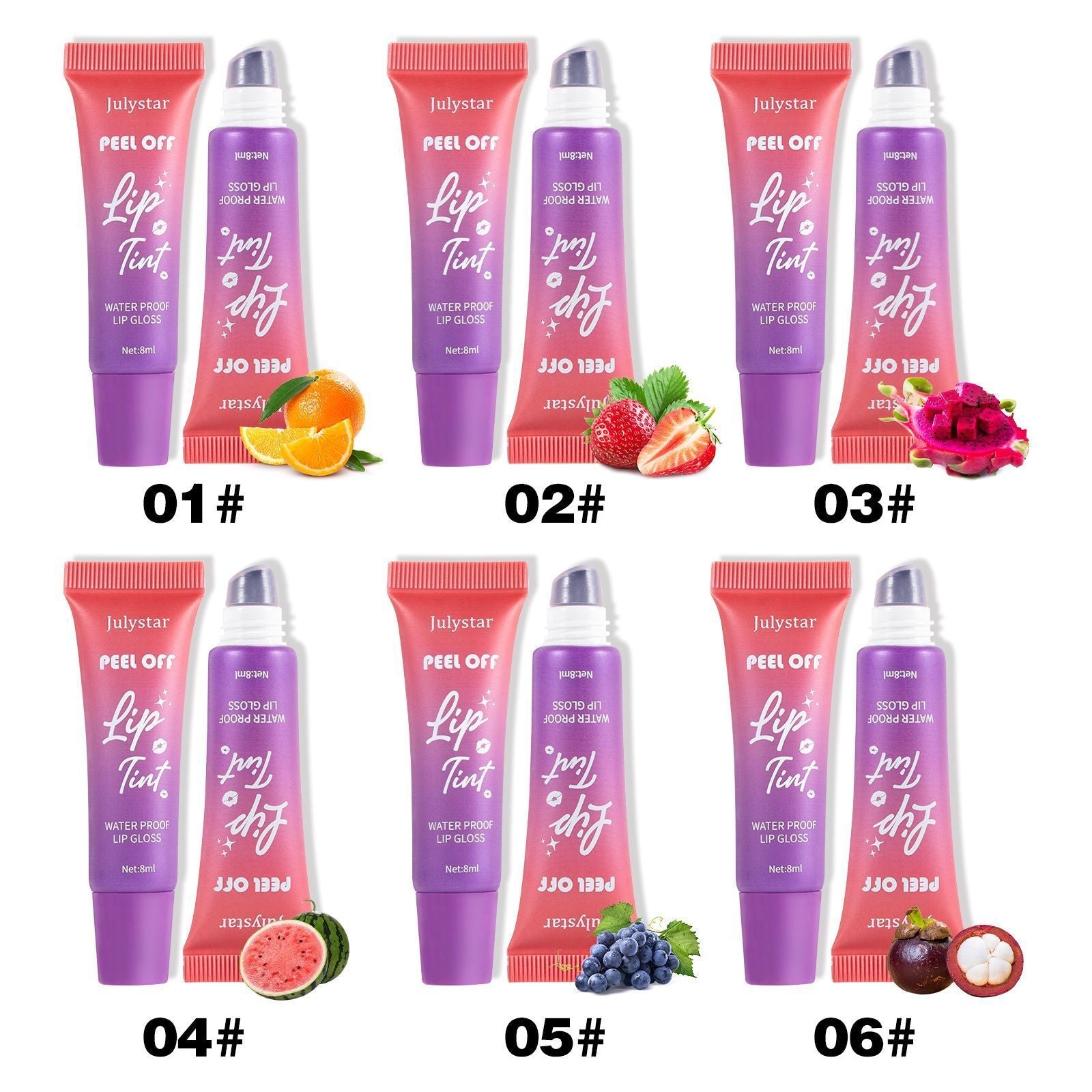 Waterproof Lip Lacquer Matte with Makeup Fruit Flavor 8ml - Teleplus makeup fruit flavor pull lip lacquer matte