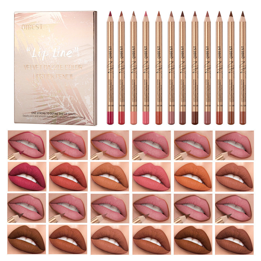 Waterproof Lip Liner Suit with Natural Color Rendering and Long-Lasting Durability - Long Lasting lip liner suit color