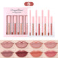 Waterproof Lipstick Set with Natural Matte Finish and Stroke Lip Effect - Teleplus cup lipstick stroke lip matte finish