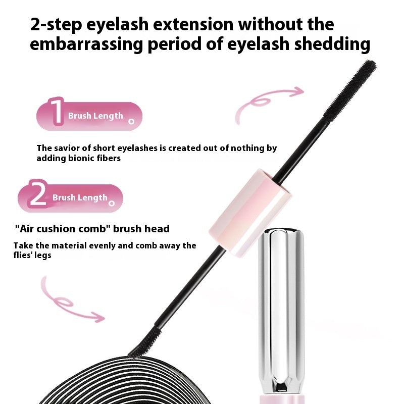 Waterproof Long Curling Black Mascara for Thick Voluminous Lashes - Teleplus mascara waterproof long curling