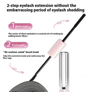 Waterproof Long Curling Black Mascara for Thick Voluminous Lashes - Teleplus mascara waterproof long curling