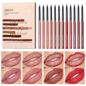 Waterproof Matte Finish Lip Liner and Mixed Color Decoration Lipstick - Teleplus matte finish lip liner mixed color