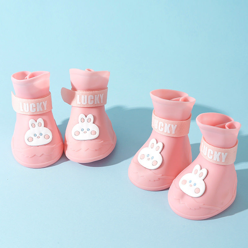 Waterproof Non-Slip Silicone Dog Boots for Recommended Weight 3.5kg-12kg - Recommend 3.5-12kg recommend weight