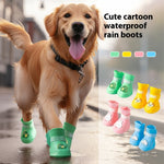 Waterproof Non-Slip Silicone Dog Boots for Recommended Weight 3.5kg-12kg - Recommend 3.5-12kg recommend weight
