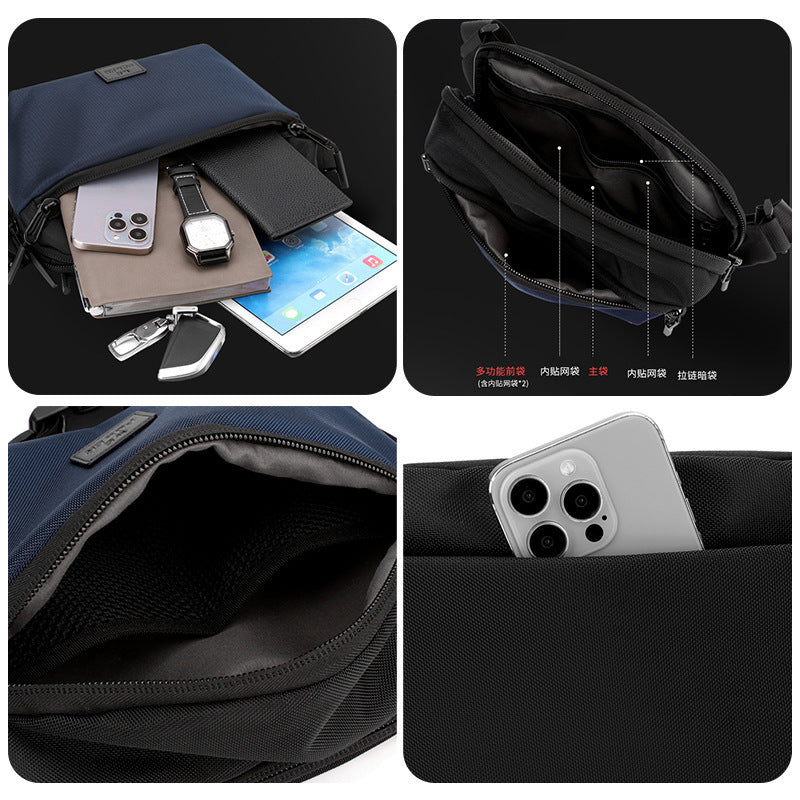 Waterproof Nylon Cycling Satchel Fashion Shoulder Bag for Casual Riding - casual cycling satchel fashion shoulder