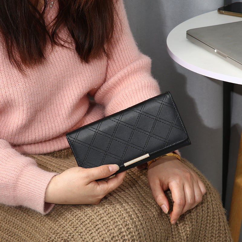 Waterproof Polyester Wallet with Stripes and Linen Interior for Home Storage - Teleplus