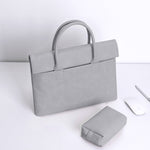 Waterproof PU Leather Backpack with Small Bag Light Gray Silver Pink - Teleplus small bag light gray dark silver