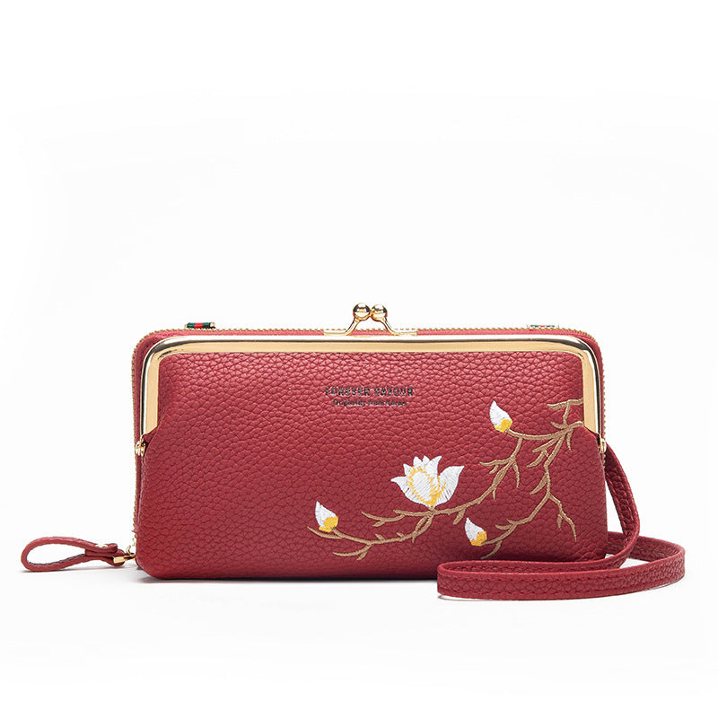 Waterproof PU Leather Wallet with Floral Lining for United States Buyers - So Big It Needs a Seatbelt Girls united