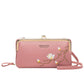 Waterproof PU Leather Wallet with Floral Lining for United States Buyers - So Big It Needs a Seatbelt Girls united