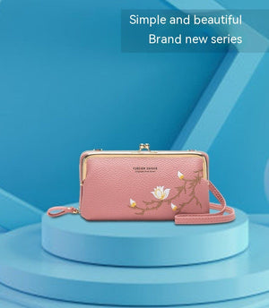 Waterproof PU Leather Wallet with Floral Lining for United States Buyers - So Big It Needs a Seatbelt Girls united