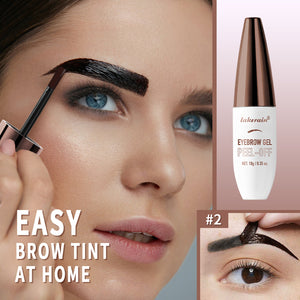 Waterproof Pull Eyebrow Gel Brown and Black Tear Resistant Brow - Teleplus waterproof pull eyebrow brown cover gel