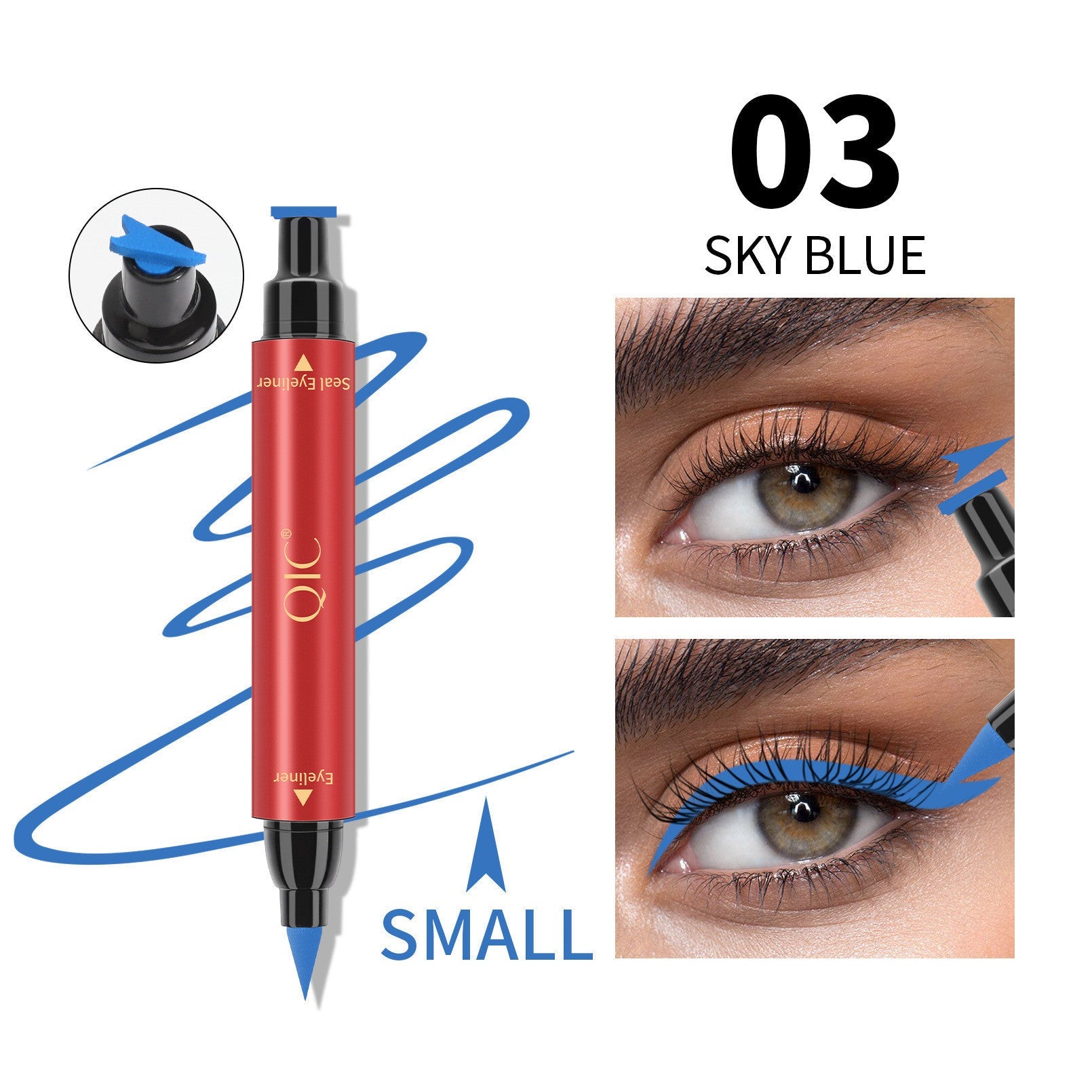 Waterproof Seal Eyeliner in Multiple Colors 3.5G Long-Lasting Formula - Teleplus seal eyeliner waterproof