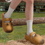 Waterproof Shoe Upper EVA for Crocs Brown and Gray Size 36-41 - Teleplus waterproof shoe upper crocs brown eva