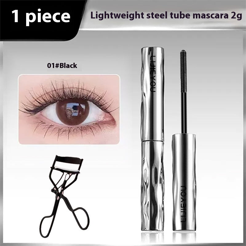 Waterproof Steel Tube Mascara for Long Thick Curly Black Lashes - Curl Teleplus steel tube mascara eyelash curler
