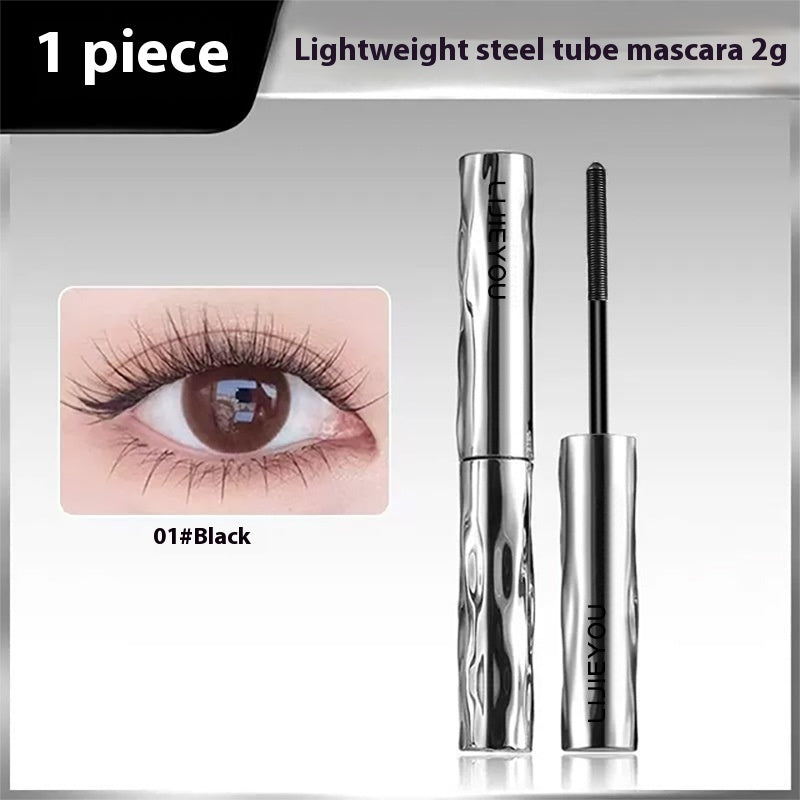 Waterproof Steel Tube Mascara for Long Thick Curly Black Lashes - Curl Teleplus steel tube mascara eyelash curler