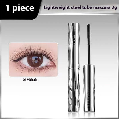 Waterproof Steel Tube Mascara for Long Thick Curly Black Lashes - Curl Teleplus steel tube mascara eyelash curler