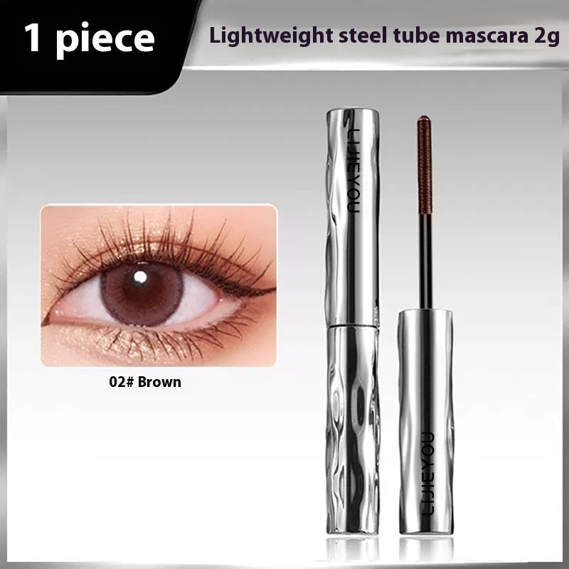Waterproof Steel Tube Mascara for Long Thick Curly Black Lashes - Curl Teleplus steel tube mascara eyelash curler
