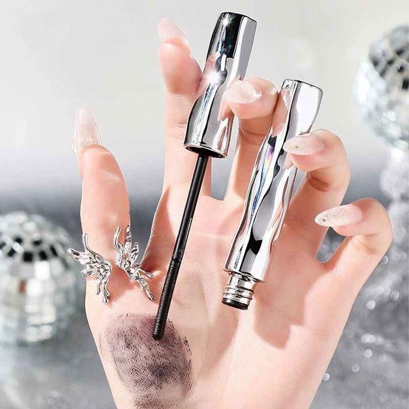 Waterproof Steel Tube Mascara for Long Thick Curly Black Lashes - Curl Teleplus steel tube mascara eyelash curler