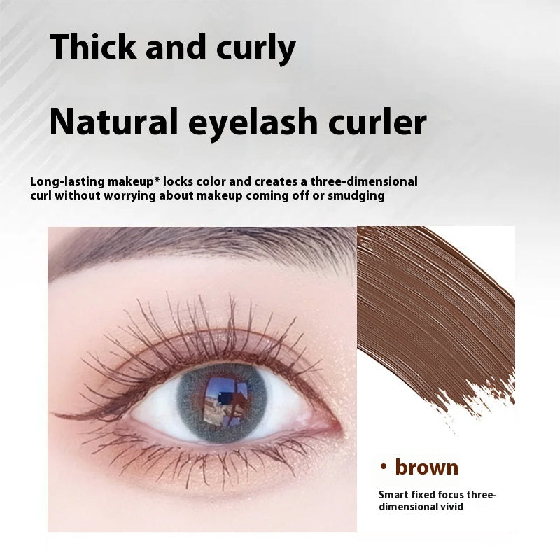 Waterproof Steel Tube Mascara for Long Thick Curly Black Lashes - Curl Teleplus steel tube mascara eyelash curler