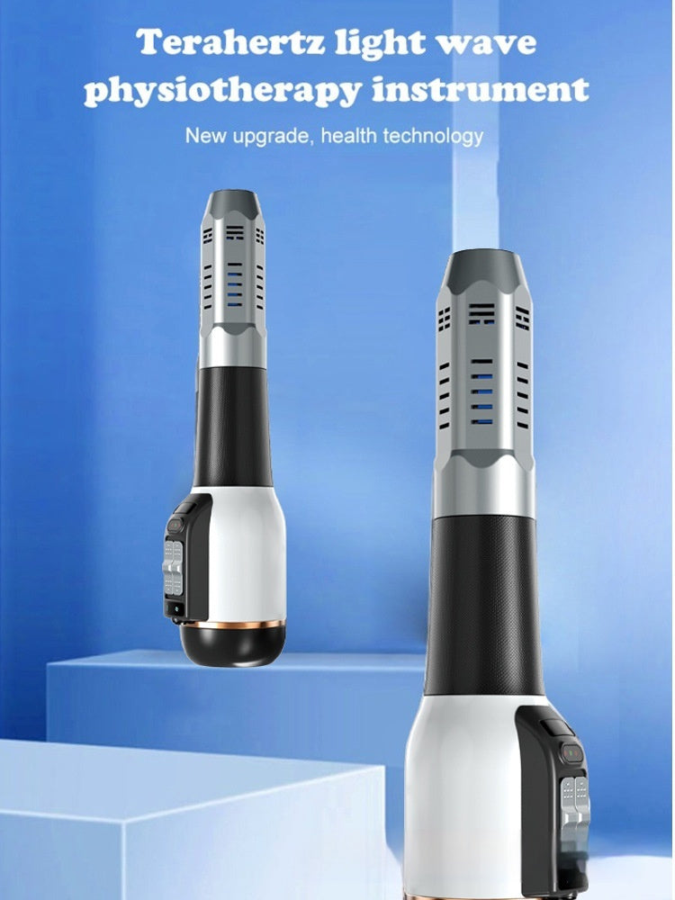 Wave Pulse Massage Physiotherapy Instrument Light with Blow Therapy Device - blow physiotherapy instrument light wave