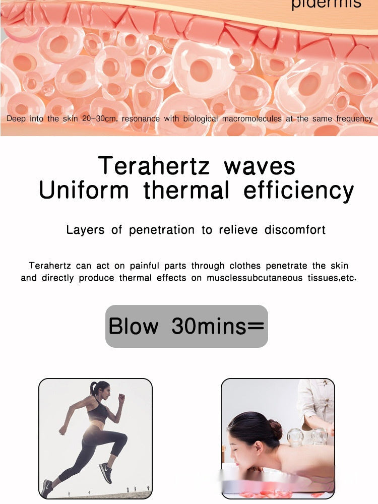 Wave Pulse Massage Physiotherapy Instrument Light with Blow Therapy Device - blow physiotherapy instrument light wave