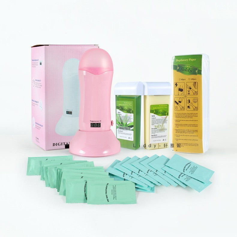 Heating Wax Machine with Display Screen and Box for Hair Removal - Fun heating wax machine box display screen