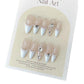 Wear Nail Barlow Pearl Detachable Set in Multiple Sizes for Handmade Nails - handmade wear nail barlow pearl detachable