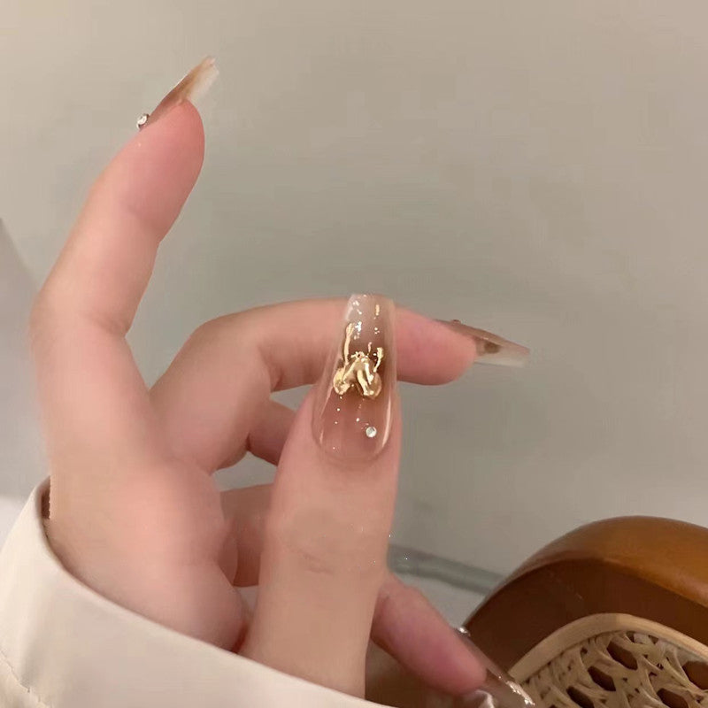 Wearable Nail Sticker Set for Perfect Finished Nails in Various Sizes - wearable nail sticker finished love