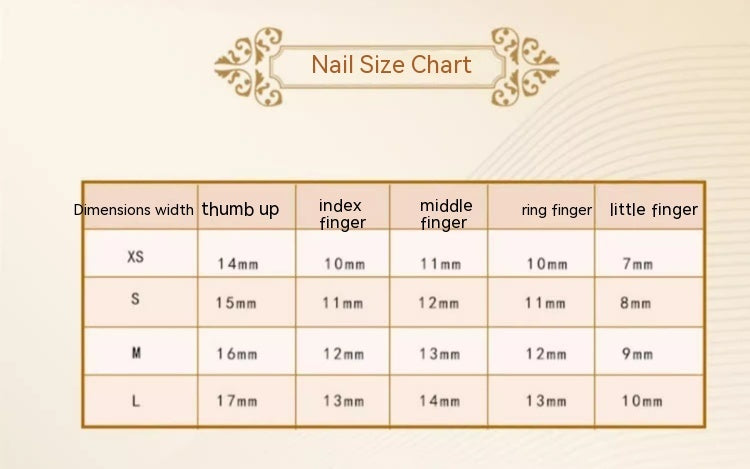 Wearable Nail Sticker Set for Perfect Finished Nails in Various Sizes - wearable nail sticker finished love