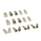 Wearable removable nail sticker set with detachable designs and glue - Teleplus Removable Nail Sticker Set Detachable