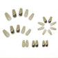 Wearable removable nail sticker set with detachable designs and glue - Teleplus Removable Nail Sticker Set Detachable